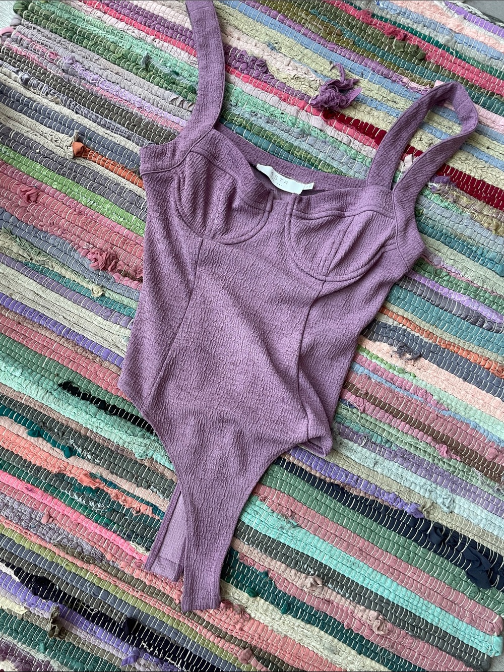 Women’s Purple One-Piece Bodysuit Top